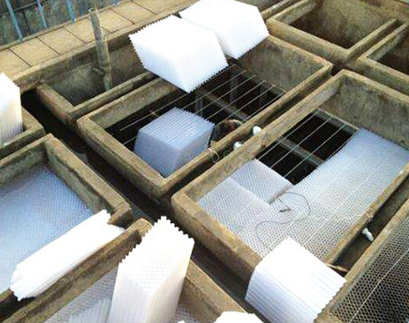 蜂窩斜管施工案例 蜂窩斜管施工案例